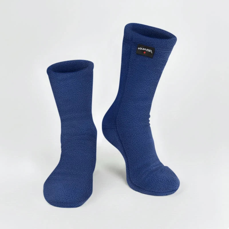 Polar Feet Fleece Socks - Denim