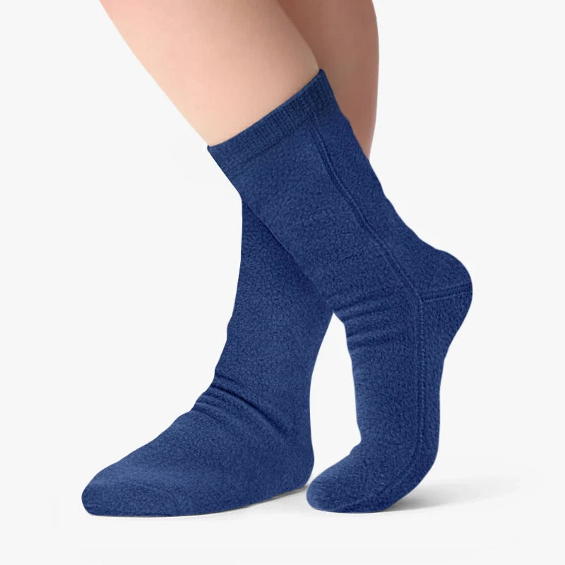 Polar Feet Fleece Socks - Denim