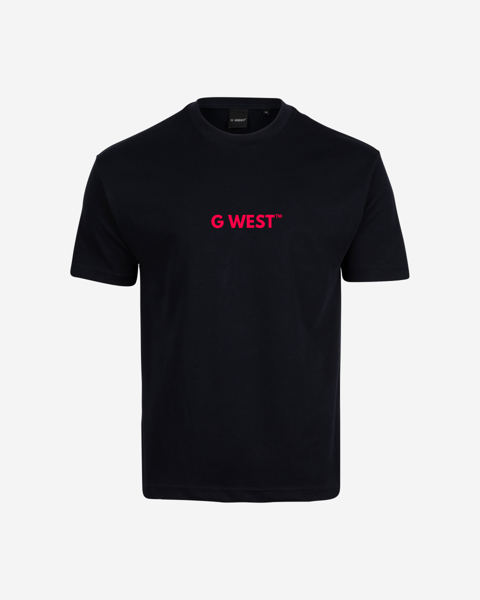 G West Mens Heavyweight Logo Wear Oversized T-Shirt