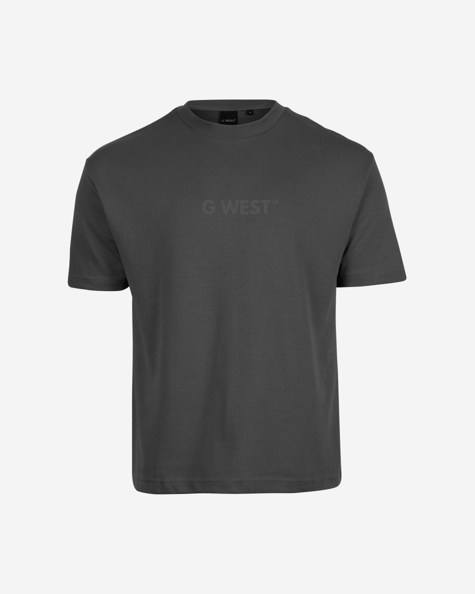 G West Mens Heavyweight Logo Wear Oversized T-Shirt