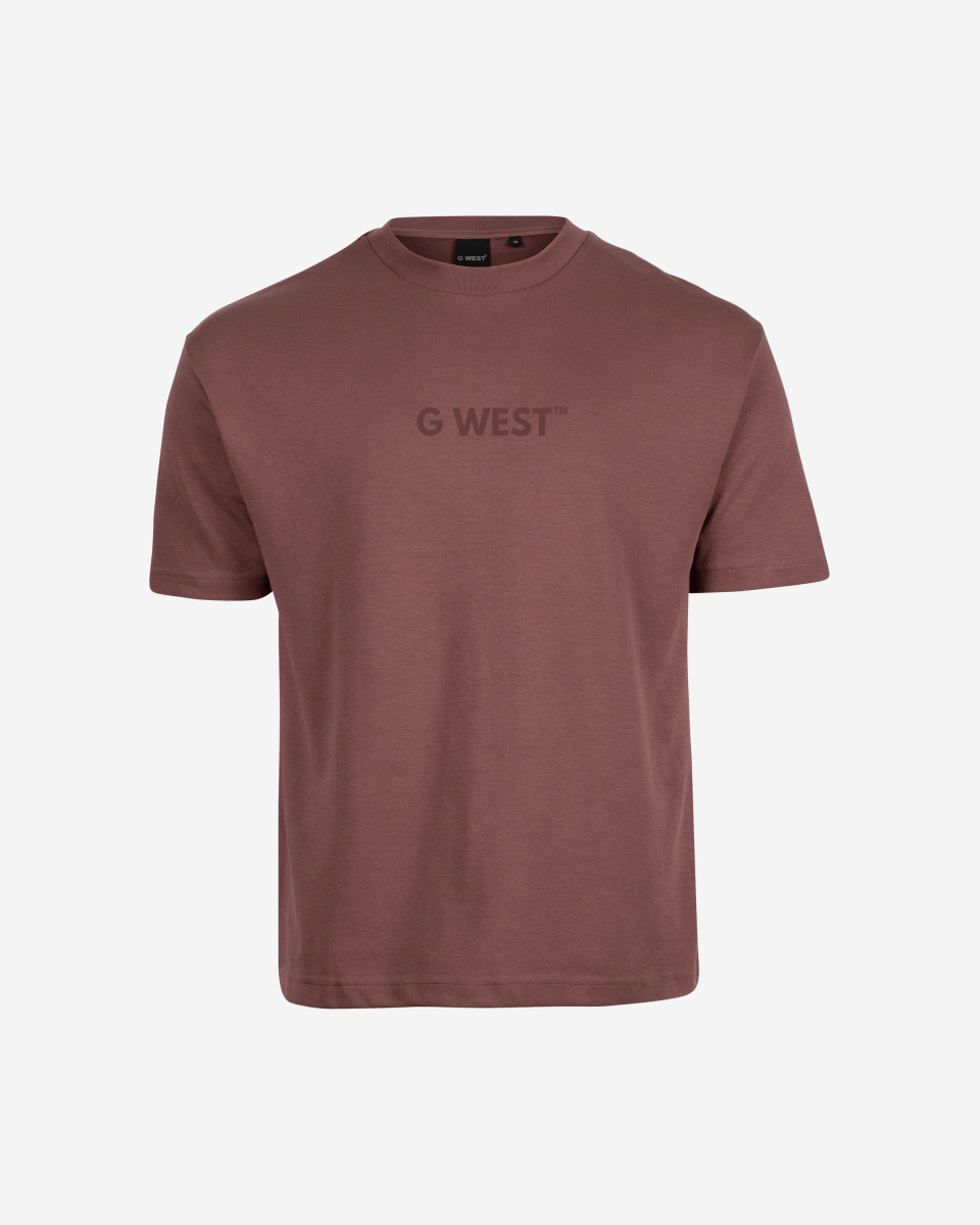 G West Mens Heavyweight Logo Wear Oversized T-Shirt