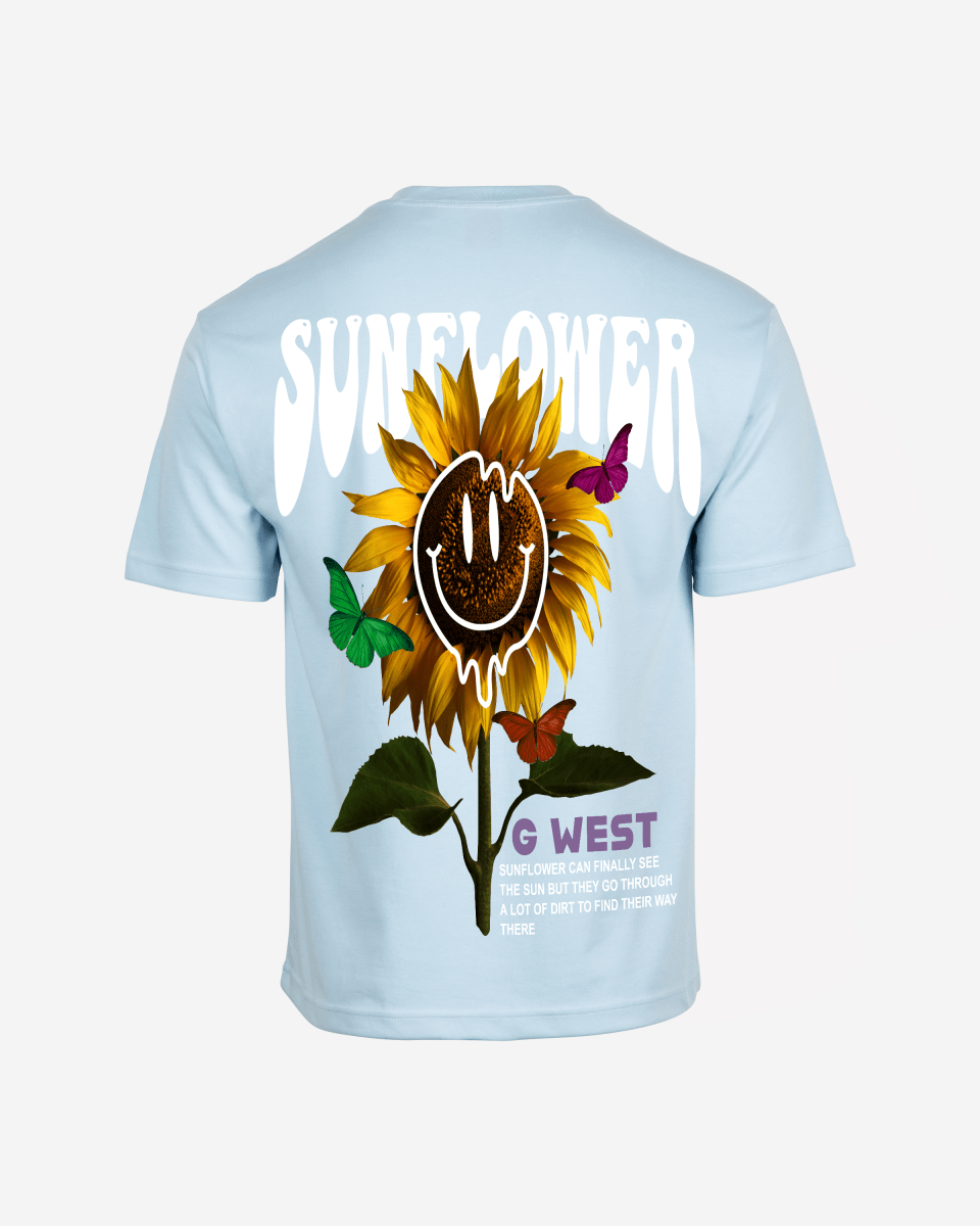 G-West G West Oversized Sunflower T-Shirt Mens
